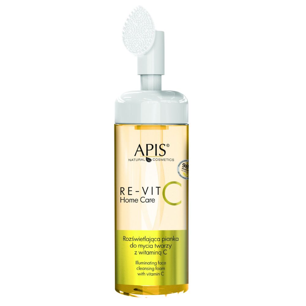 Apis RE-VIT C HOME CARE rozświetlająca pianka do mycia twarzy z witaminą C 150 ml 