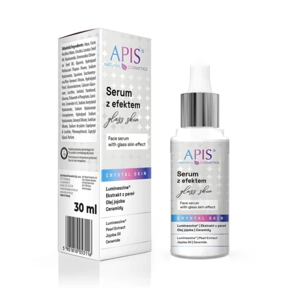 Apis Crystal Skin serum do twarzy z efektem glass skin 30 ml