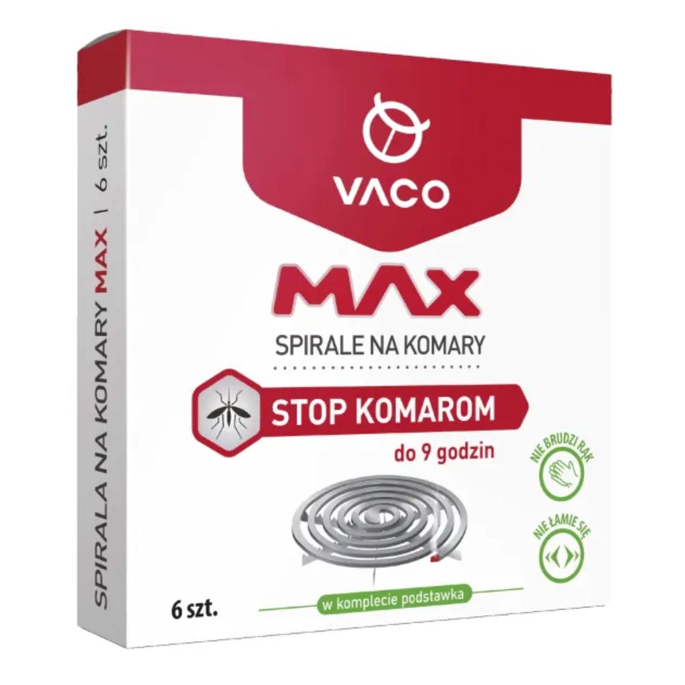 Vaco Max spirale na komary 6 sztuk