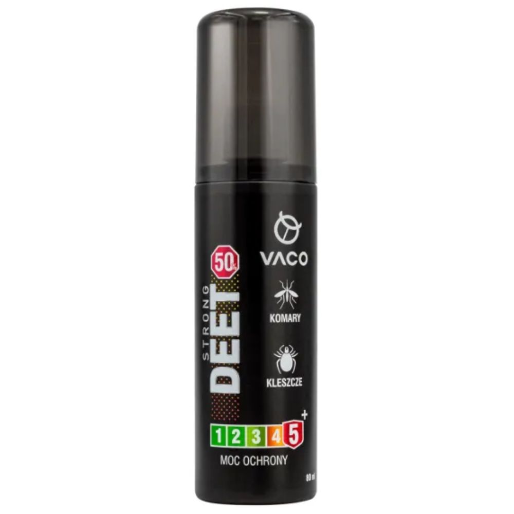 Vaco Strong Deet płyn na komary kleszcze i meszki 80 ml
