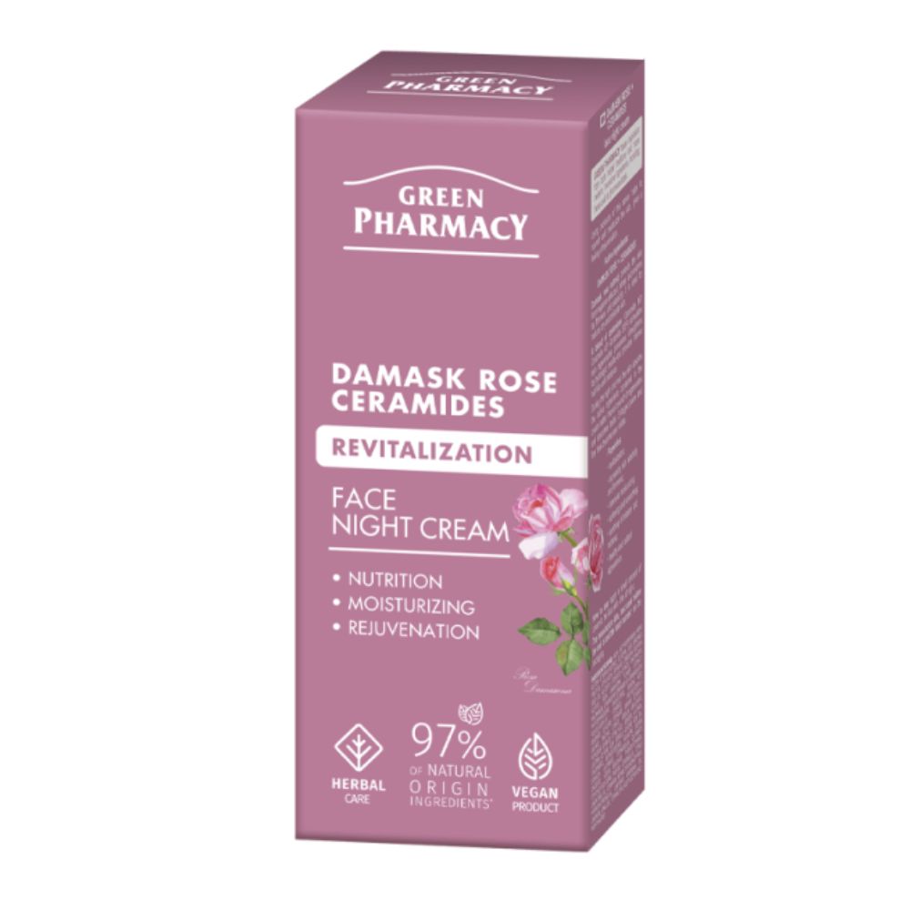 Green Pharmacy Krem do twarzy róża i ceramidy 50 ml