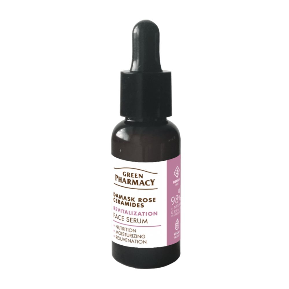 Green Pharmacy Róża damasceńska i ceramidy serum do twarzy 30 ml
