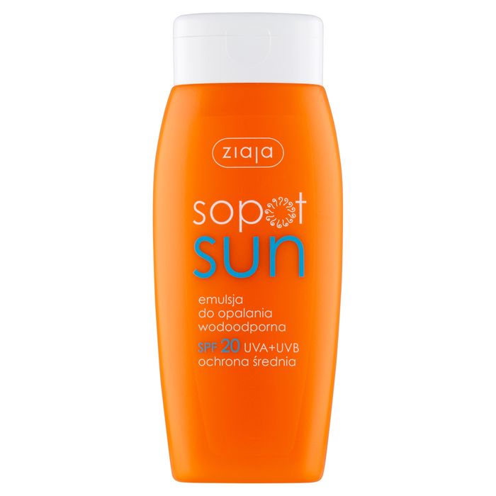 ZIAJA SOPOT SUN emulsja do opalania SPF20 wodoodporna 150 ml main product photo