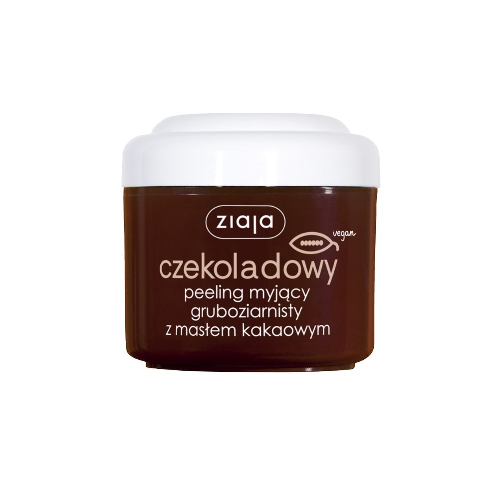 Ziaja Masło Kakaowe czekoladowy peeling myjący gruboziarnisty 200 ml