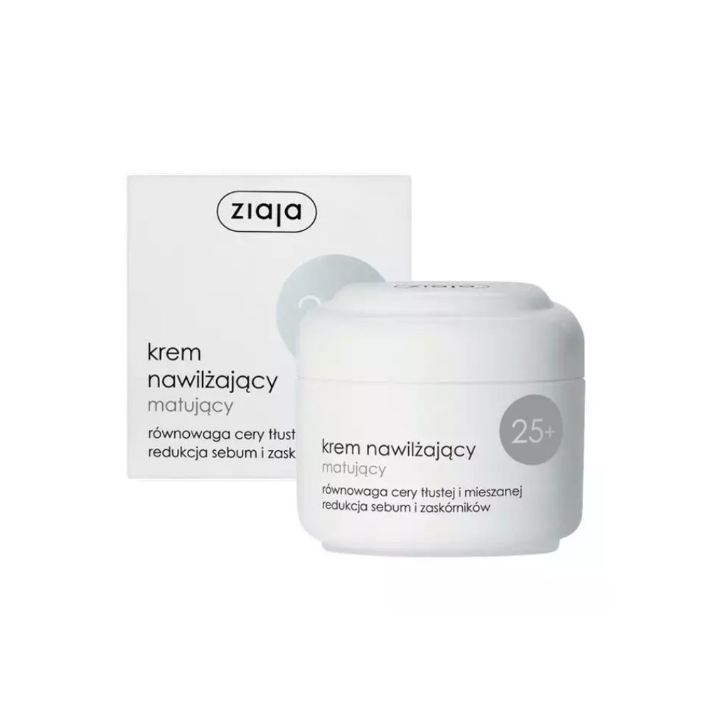 Ziaja Krem nawilżający matujący 25+ cera tłusta i mieszana 50 ml