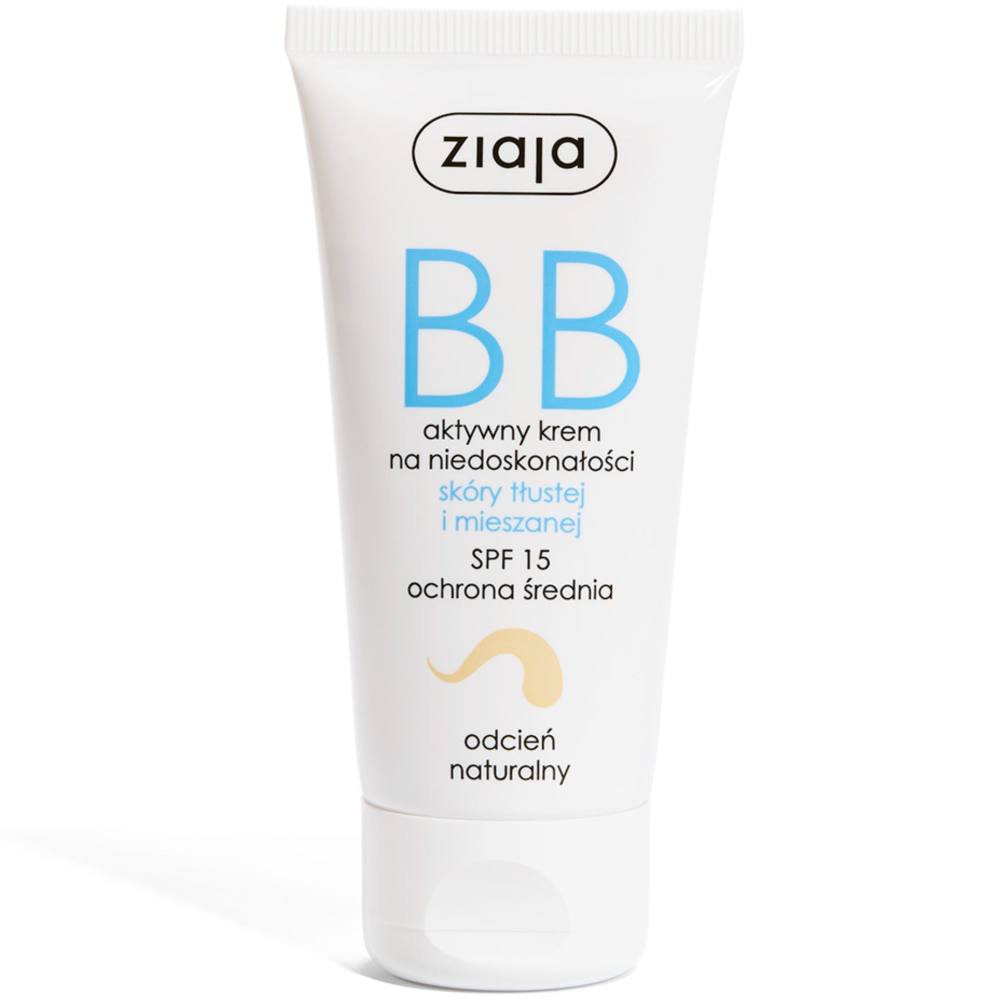 ZIAJA krem BB do cery tłustej i mieszanej - odcień naturalny 50ml