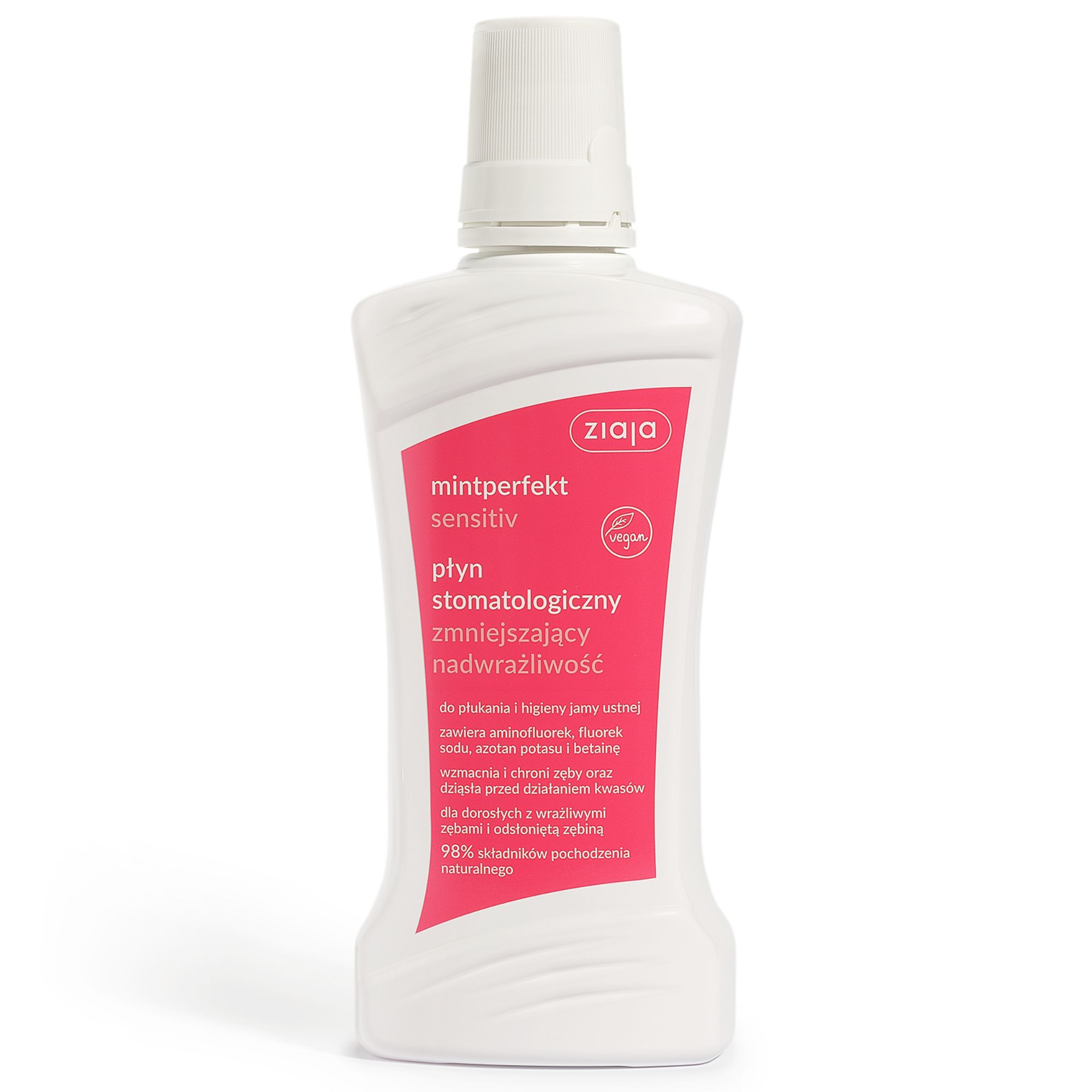 ZIAJA Mintperfect Sensitiv płyn stomatologiczny zmniejszający nadwrażliwość 500 ml