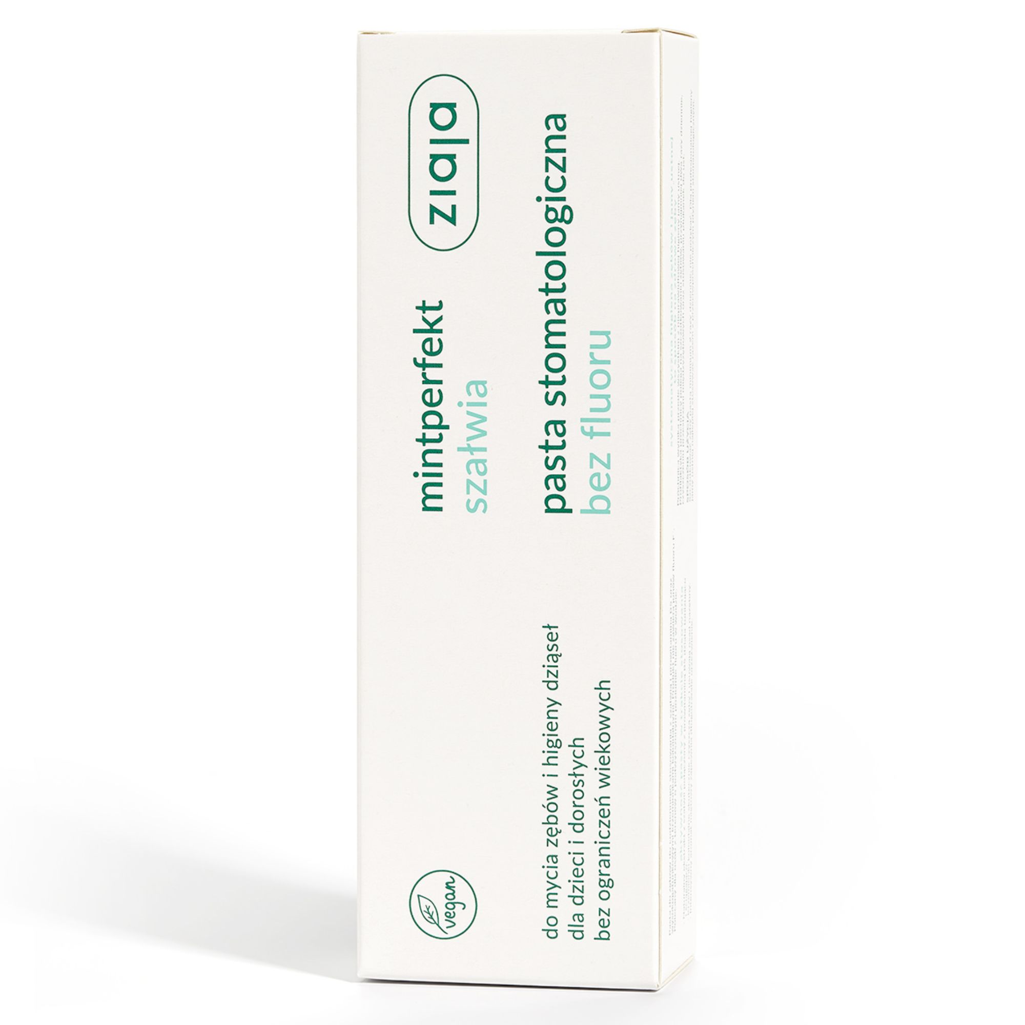 ZIAJA Mintperfekt szałwia pasta stomatologiczna bez fluoru 75 ml