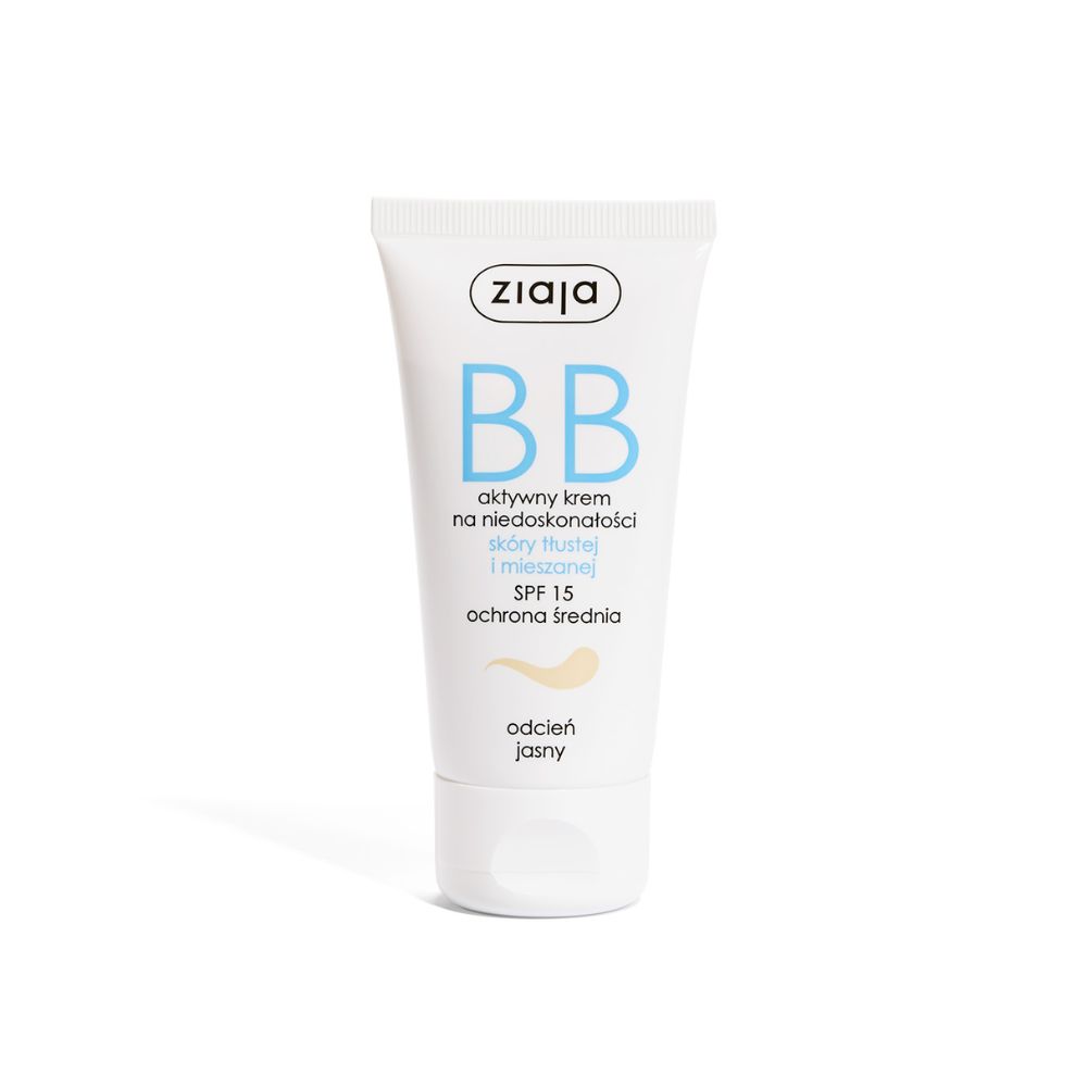 Ziaja Krem BB skóry tłustej i mieszanej odcień jasny 50 ml