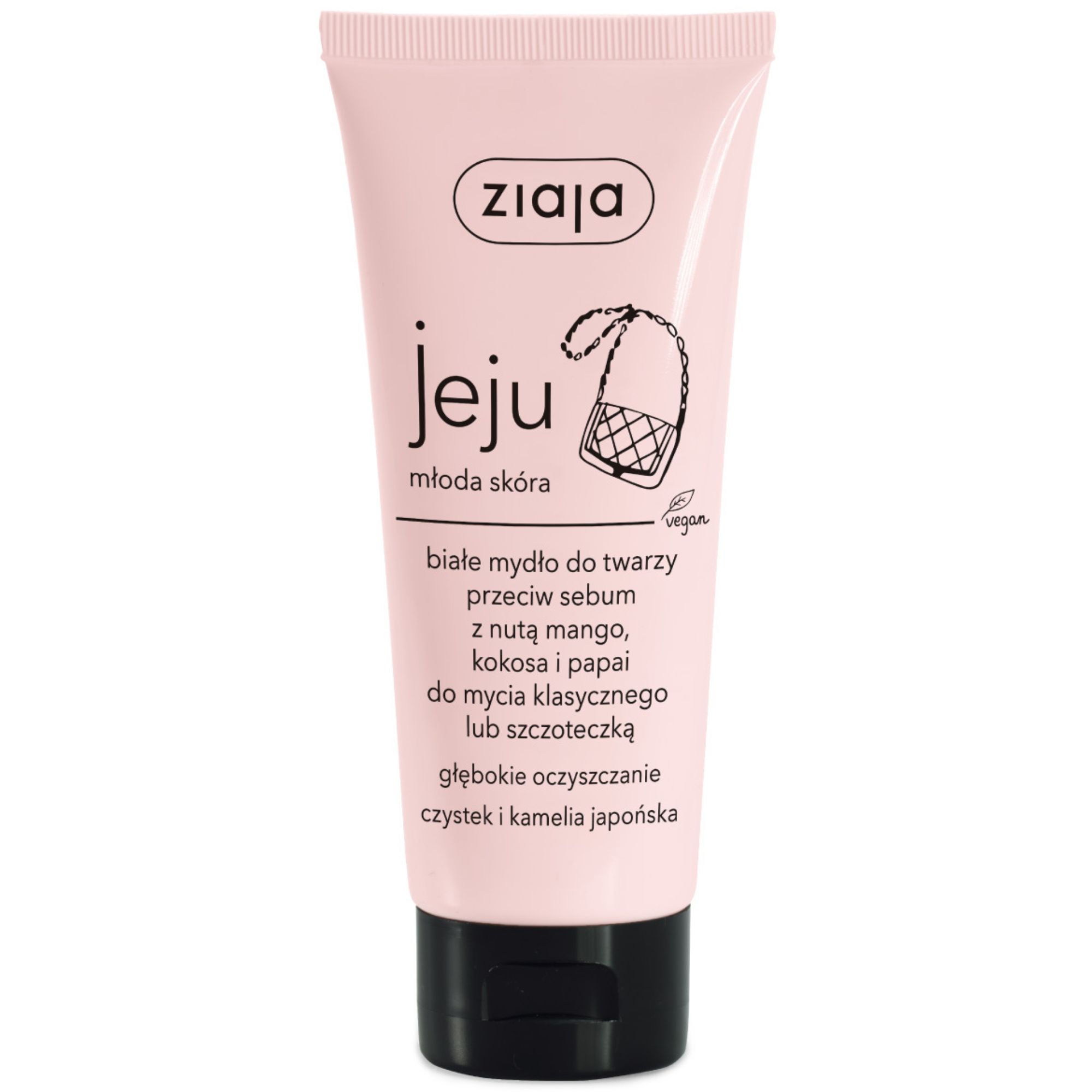 ZIAJA JEJU białe mydło do twarzy 75ml