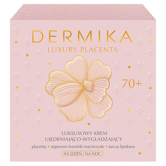 Dermika Luxury Placenta Luksusowy krem ujędrniająco-wygładzający 70+ na dzień i noc 50 ml main product photo