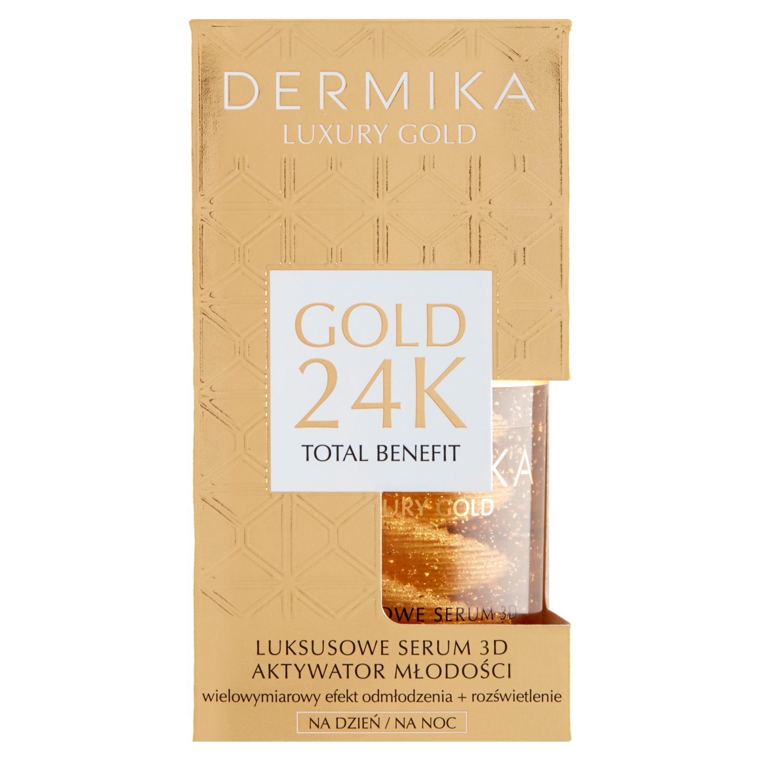 Dermika Luxury Gold Luksusowe serum 3D aktywator młodości na dzień i noc 60 g