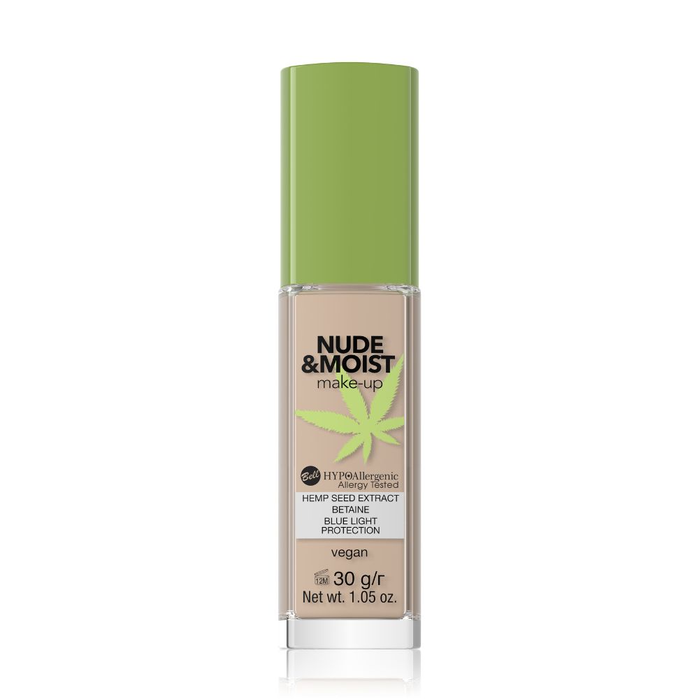 Bell HYPOAllergenic Nude&Moist Make-Up 4 Hypoalergiczny fluid nawilżająco - odżywczy 30 g