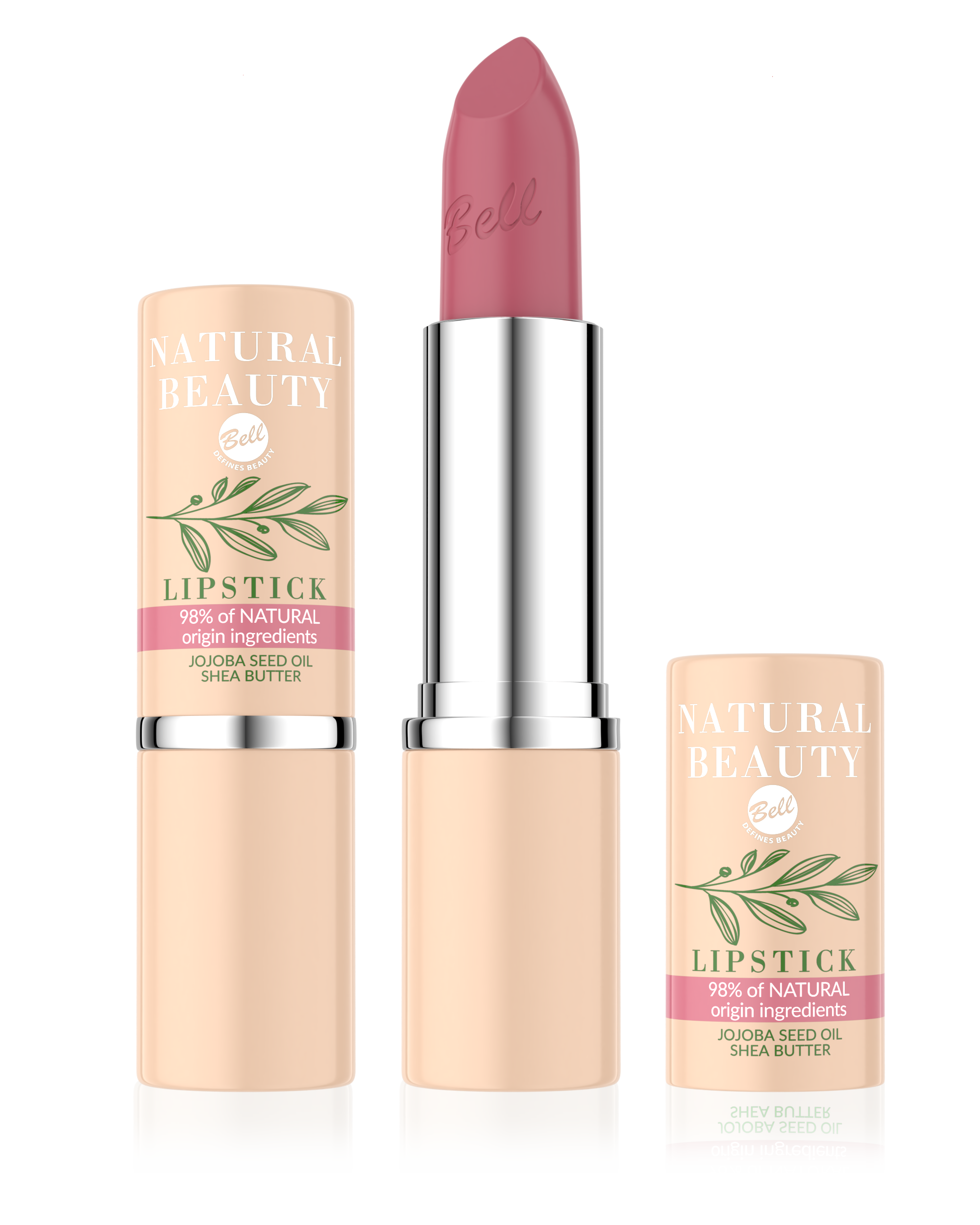 Bell naturalna pomadka NATURAL BEAUTY Lipstick 002