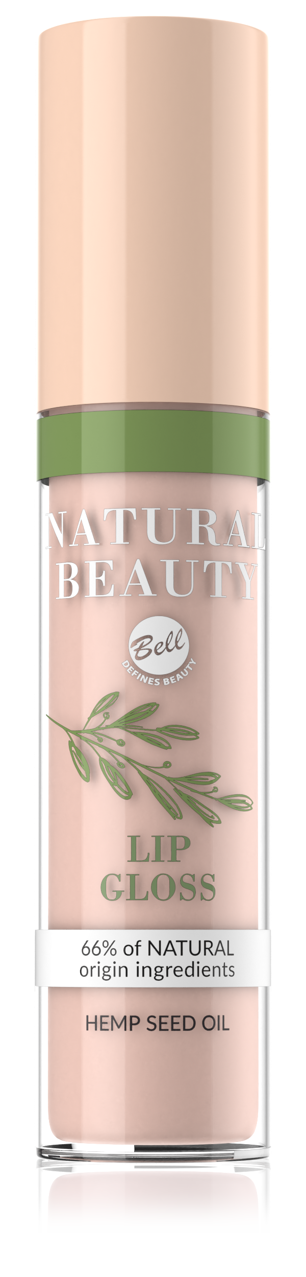 Bell błyszczyk z olejem z nasion konopii NATURAL BEAUTY Lip Gloss 001