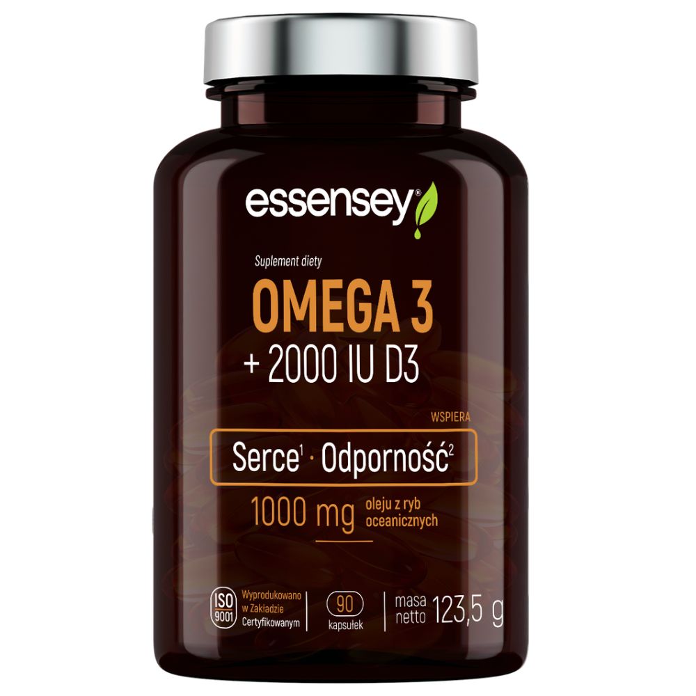 Essensey Omega 3 + 2000 IU D3 90 kapsułek