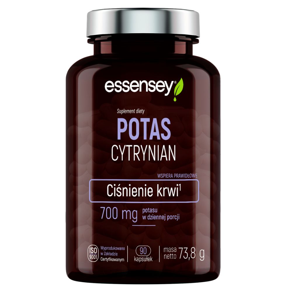 Essensey Potas Cytrynian 90 kapsułek