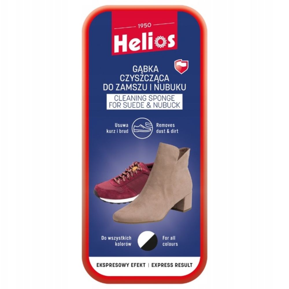 Helios gąbka czyszcząca do zamszu i nubuku 1 sztuka