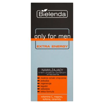 Bielenda Only for Men Extra Energy Nawilżający krem przeciw oznakom zmęczenia 50 ml