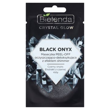 Bielenda Crystal Glow Black Onyx Maseczka peel-off oczyszczająco-detoksykująca z efektem shimmer 8 g