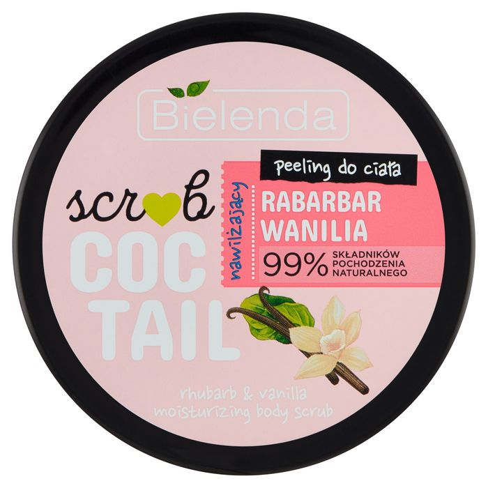 Bielenda Coctail Scrub Peeling do ciała nawilżający rabarbar wanilia 350 g main product photo