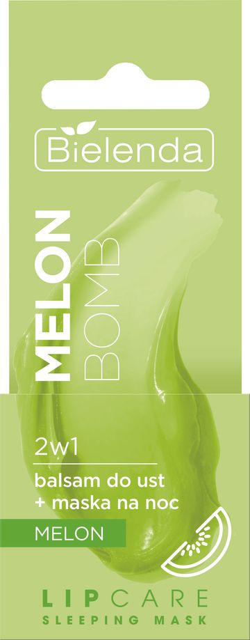Bielenda 2w1 balsam do ust + maska na noc melon 10 g