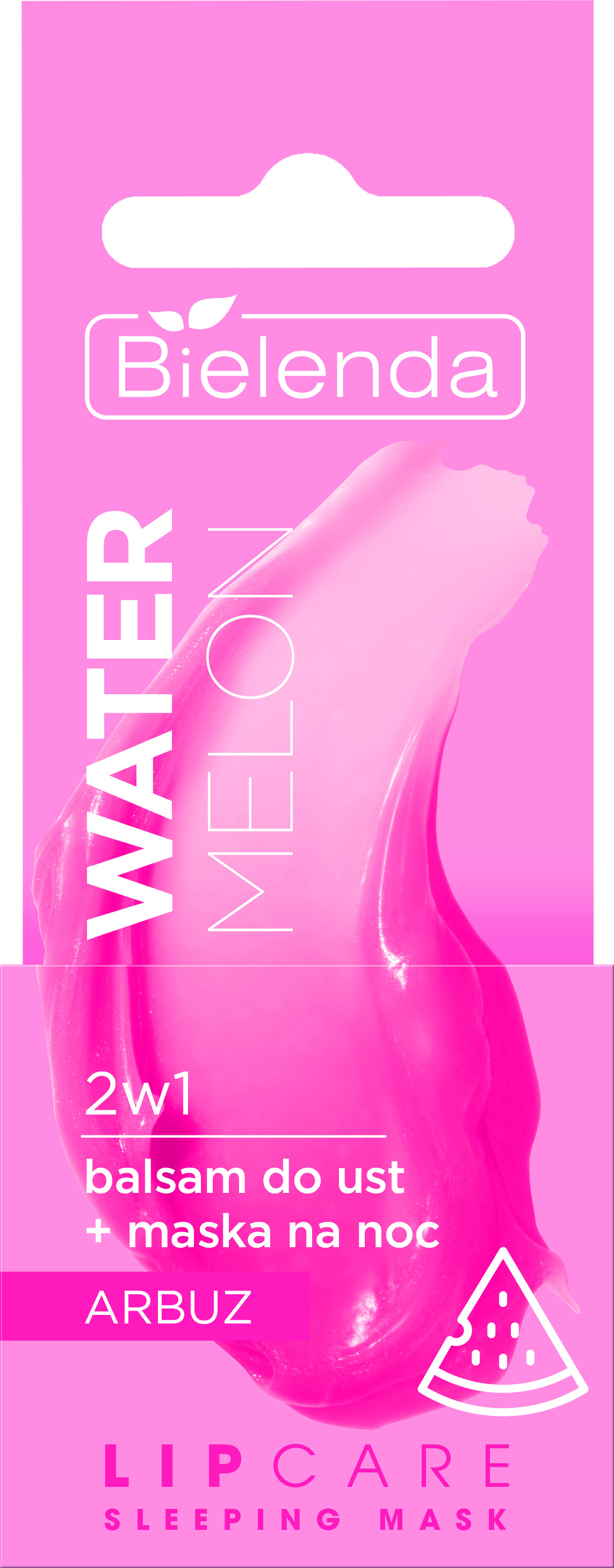 Bielenda 2w1 balsam do ust + maska na noc arbuz 10 g
