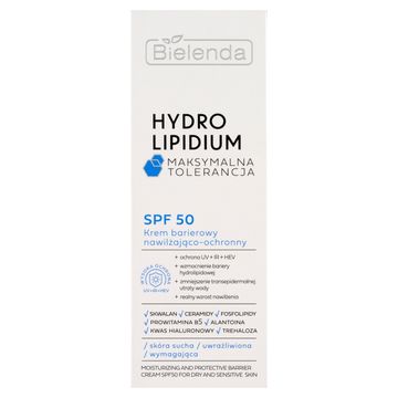 Bielenda Hydro Lipidium Krem barierowy nawilżająco-ochronny SPF 50 30 ml