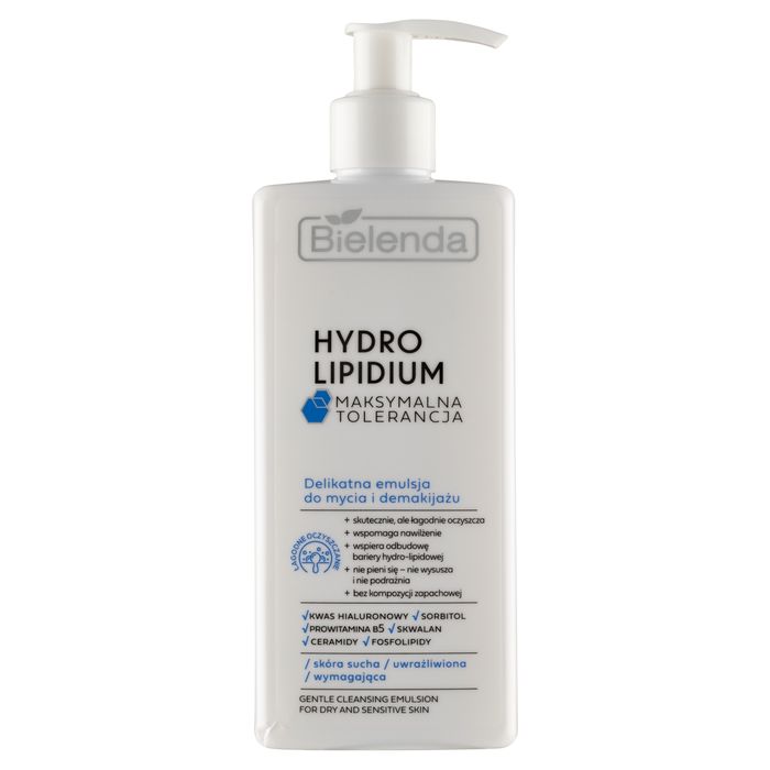 Bielenda Hydro Lipidium Delikatna emulsja do mycia i demakijażu 300 ml main product photo