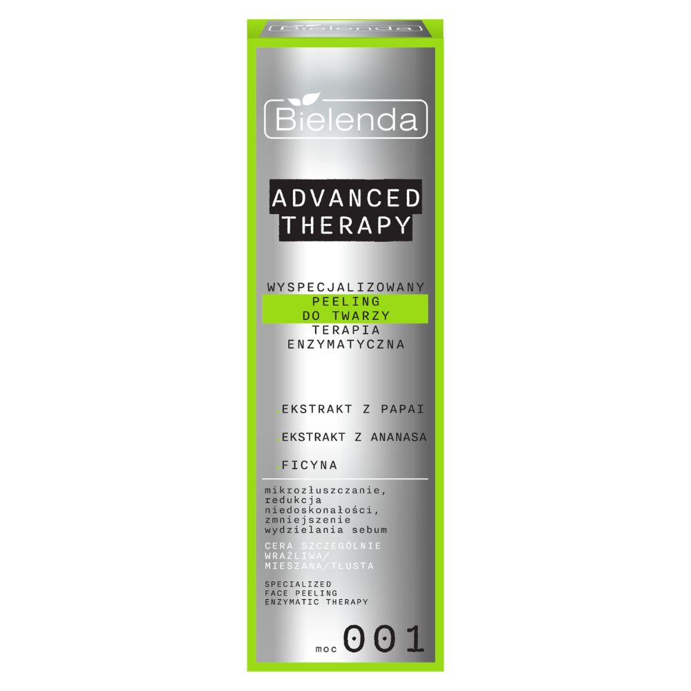 Bielenda Advanced Therapy wyspecjalizowany peeling do twarzy terapia enzymatyczna 001 30 ml
