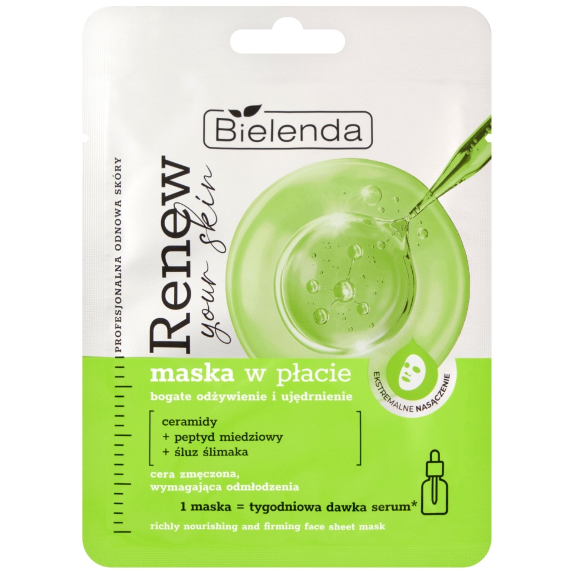 Bielenda  maska w płacie odżywcza 1 SZT