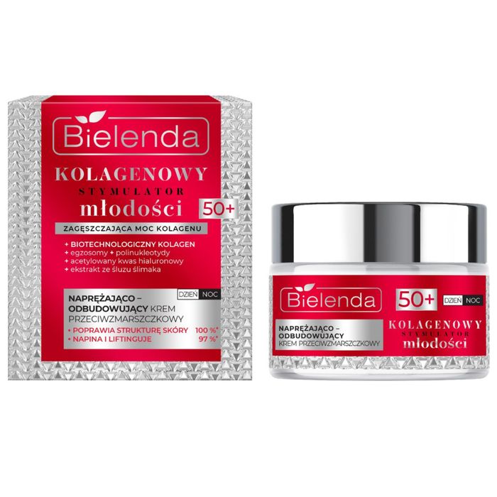Bielenda Kolagenowy Stymulator Młodości 50+ krem do twarzy 50 ml main product photo
