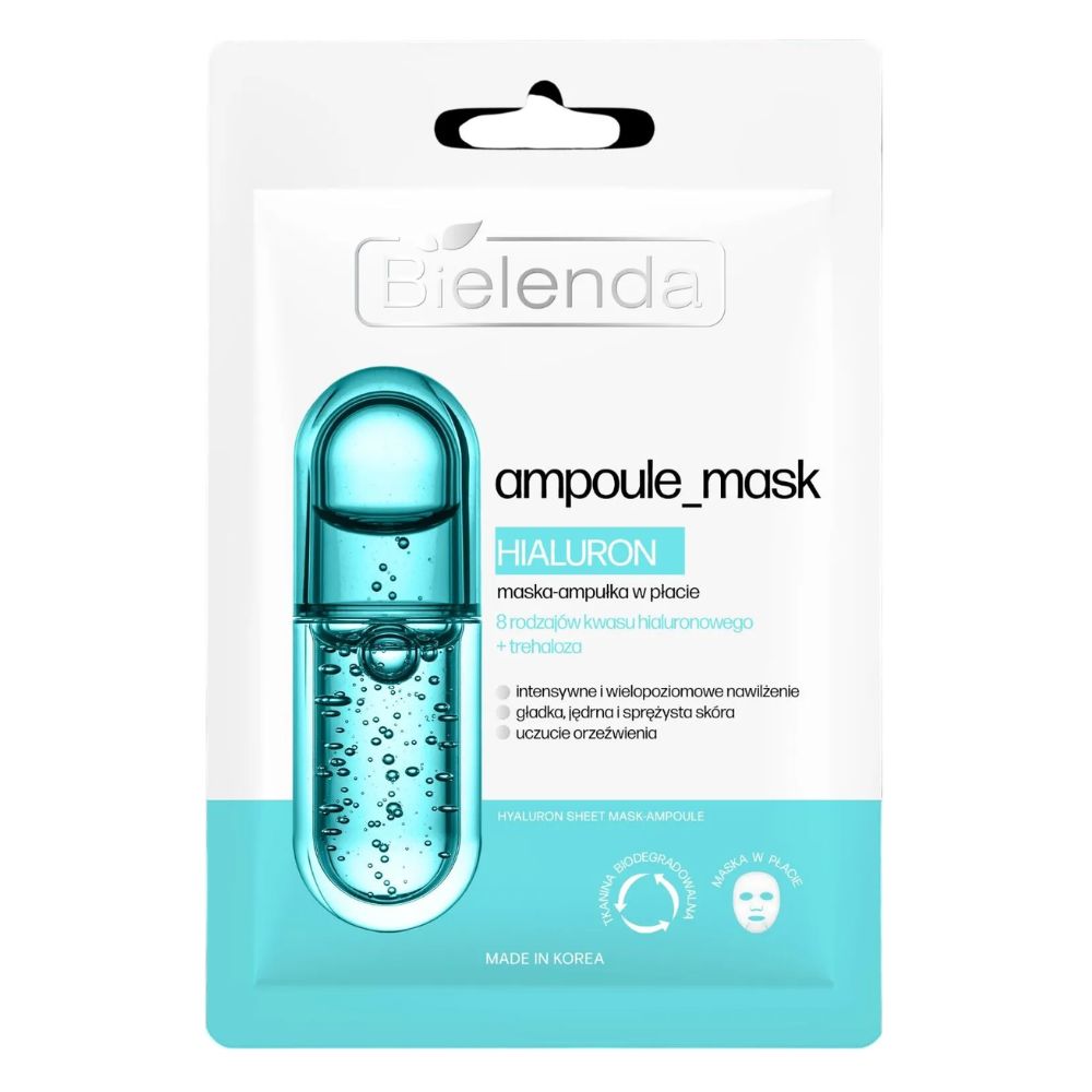 Bielenda Ampoule Mask Kwas Hialuronowy Maska-ampułka w płacie 1 szt.