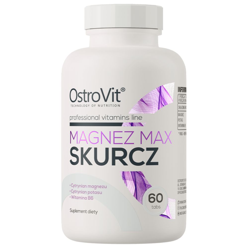 OstroVit Magnez Max Skurcz 60 tabletek