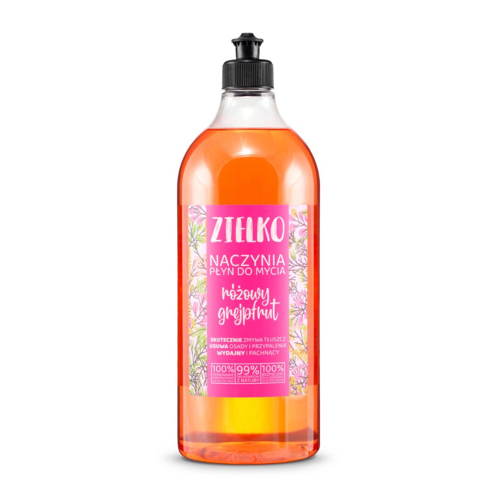 Zielko Płyn do mycia naczyń różowy grejpfrut 1000 ml