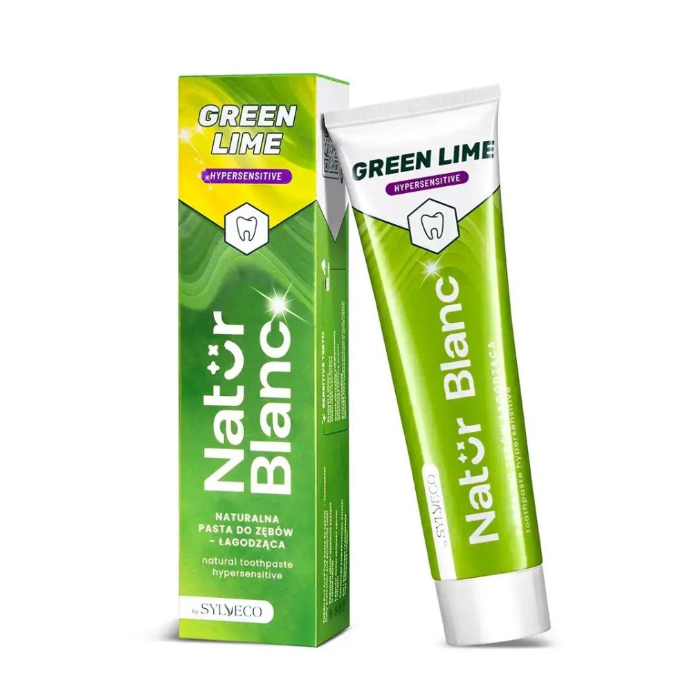Sylveco Natur Blanc Green Lime Pasta do zębów łagodząca nadwrażliwość zębów 100 ml