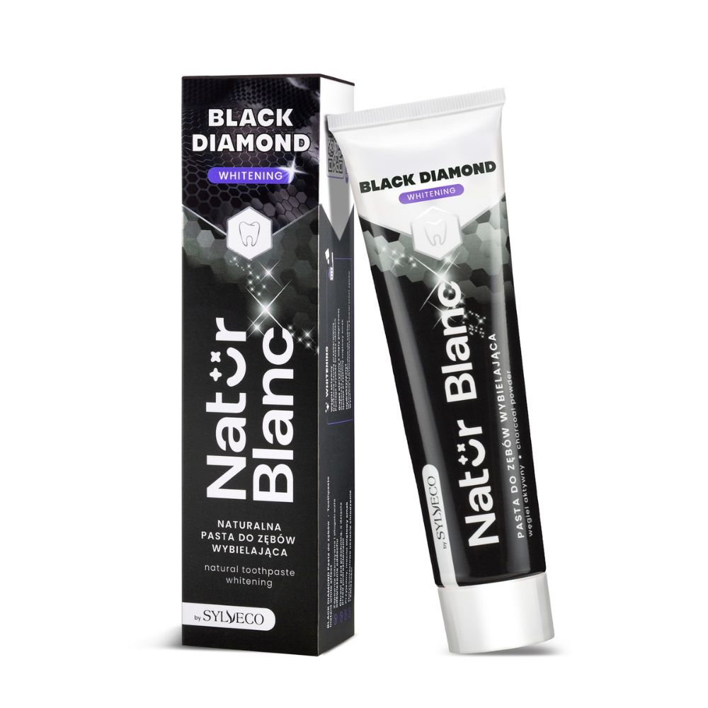 Sylveco Natur Blanc Black Diamond Pasta do zębów wybielająca 100ml
