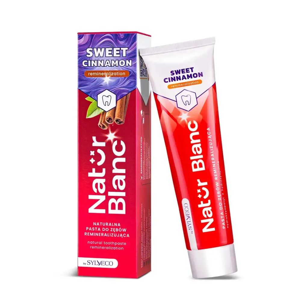 Sylveco Natur Blanc Sweet Cinnamon Pasta do zębów naturalna reminalizująca 100 ml