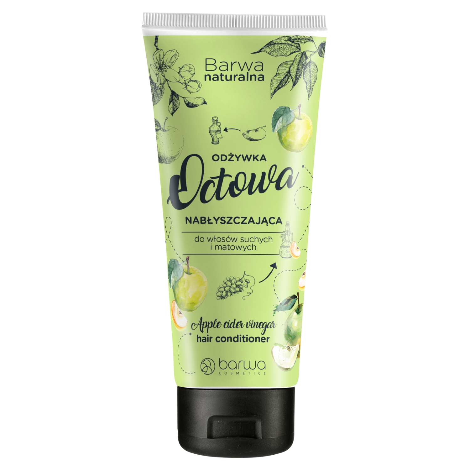 Barwa Naturalna Odżywka octowa nabłyszczająca 200 ml