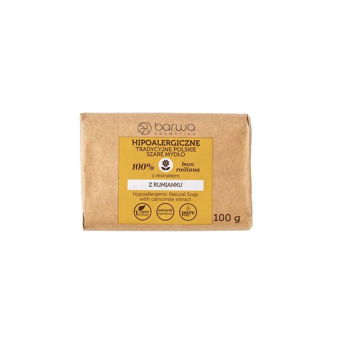 Barwa mydło szare w kostce z rumiankiem 100 g main product photo