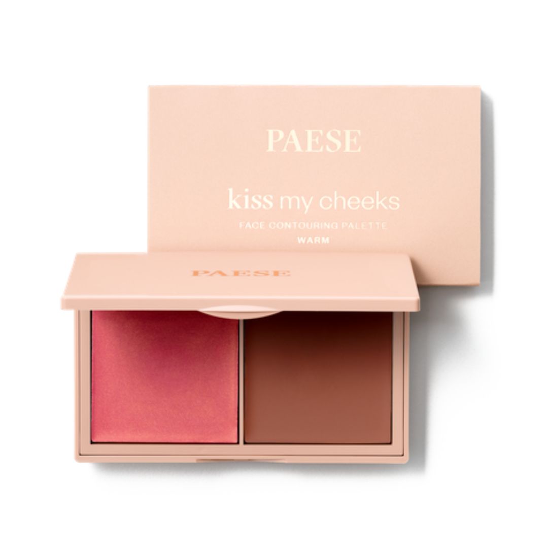 Paese paleta do konturowania twarzy Kiss My Cheeks Warm 15 g