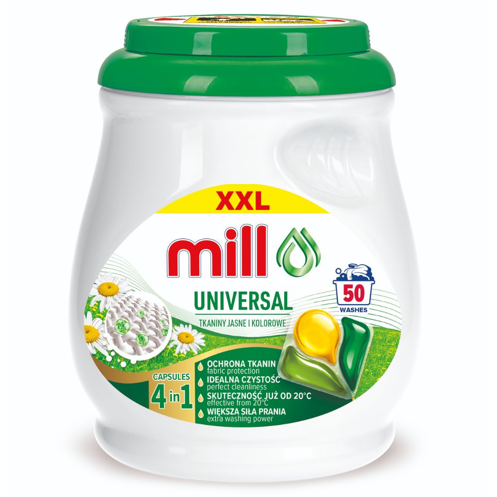 Mill kapsułki do prania uniwersalne 50 sztuk