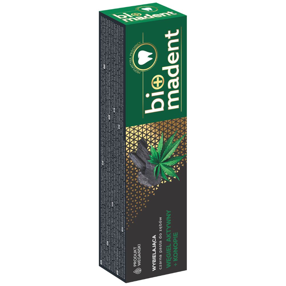 Bio Madent Węgiel Aktywny Konopie pasta do zębów 100 ml