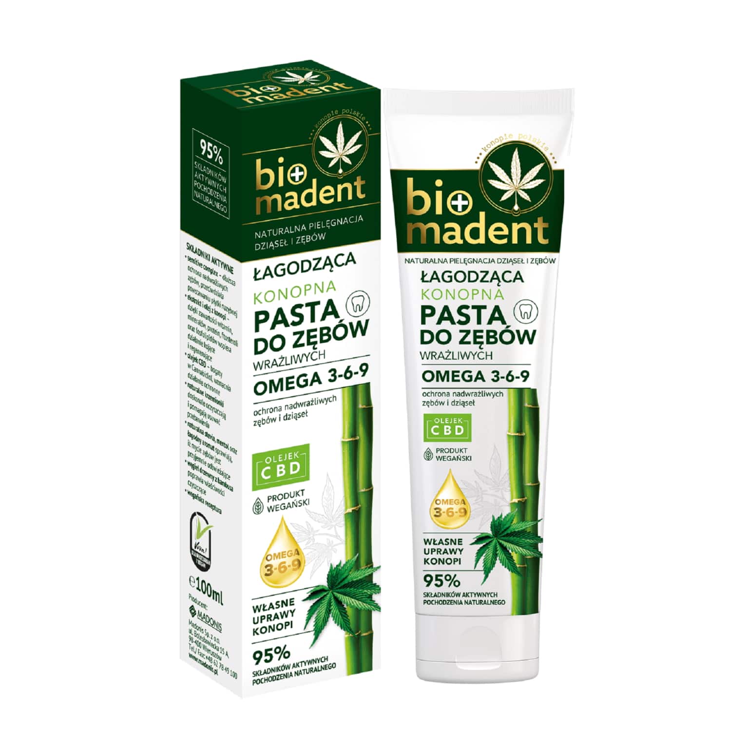 BIO MADENT PASTA KONOPNA ŁAGODZĄCA 100ML