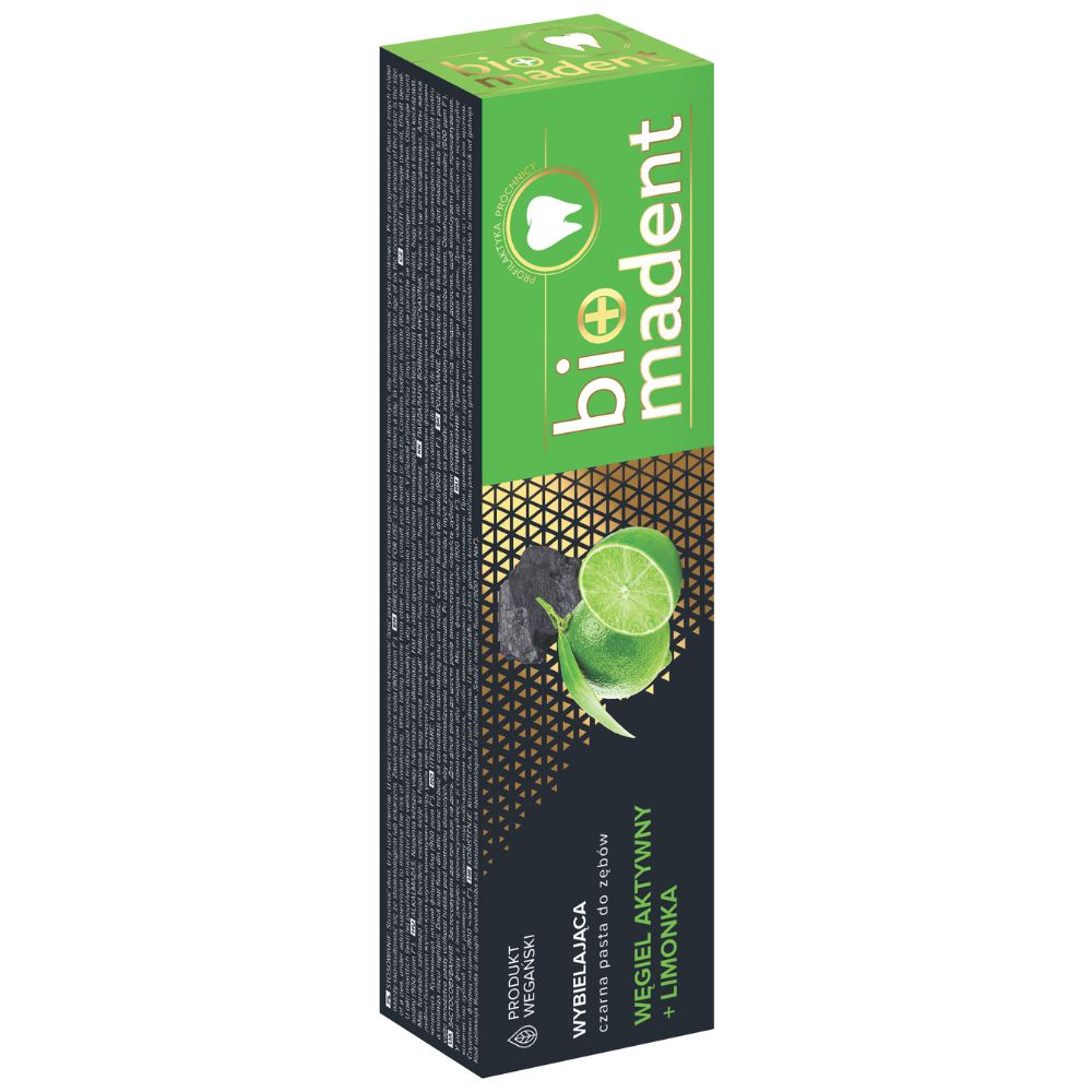 Bio Madent Węgiel Aktywny Limonka pasta do zębów 100 ml