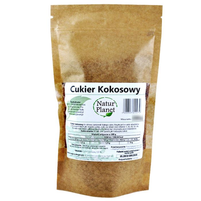 NATUR PLANET CUKIER KOKOSOWY 250G main product photo