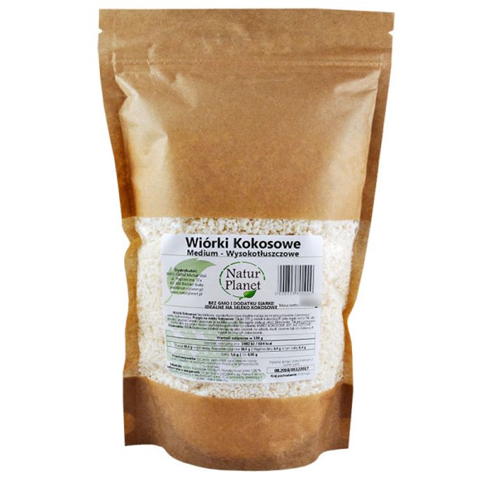 NATUR PLANET WIORKI KOKOSOWE 250G main product photo