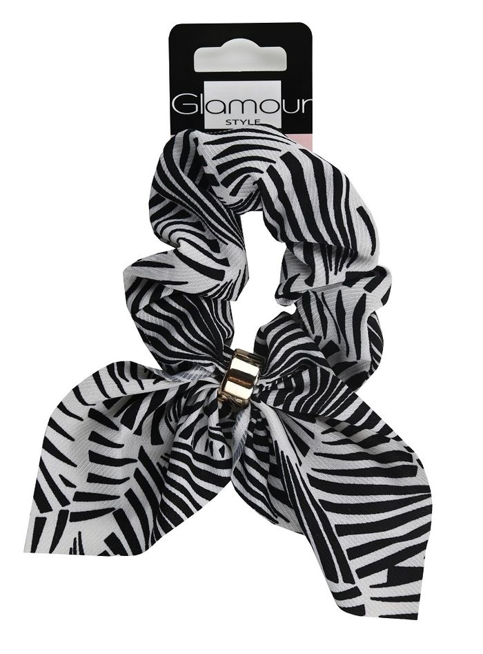 GLAMOUR OWIJKA WSTAZ.BIA-CZARNA 417463_A main product photo