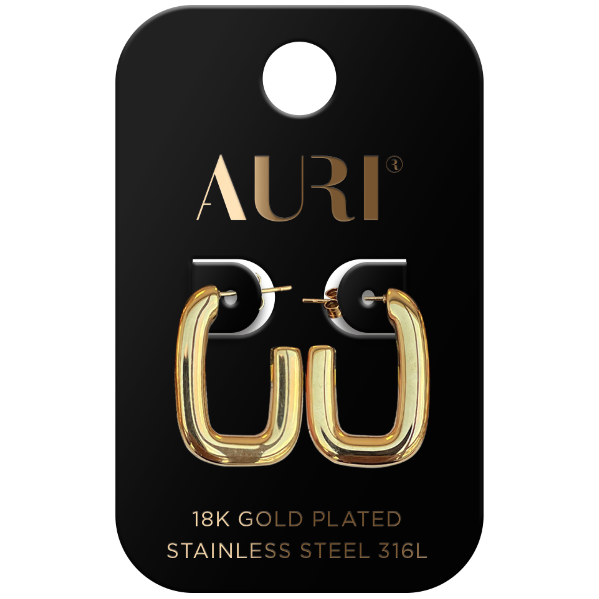 AURI KOLCZYKI OWAL POŁOTWARTE main product photo