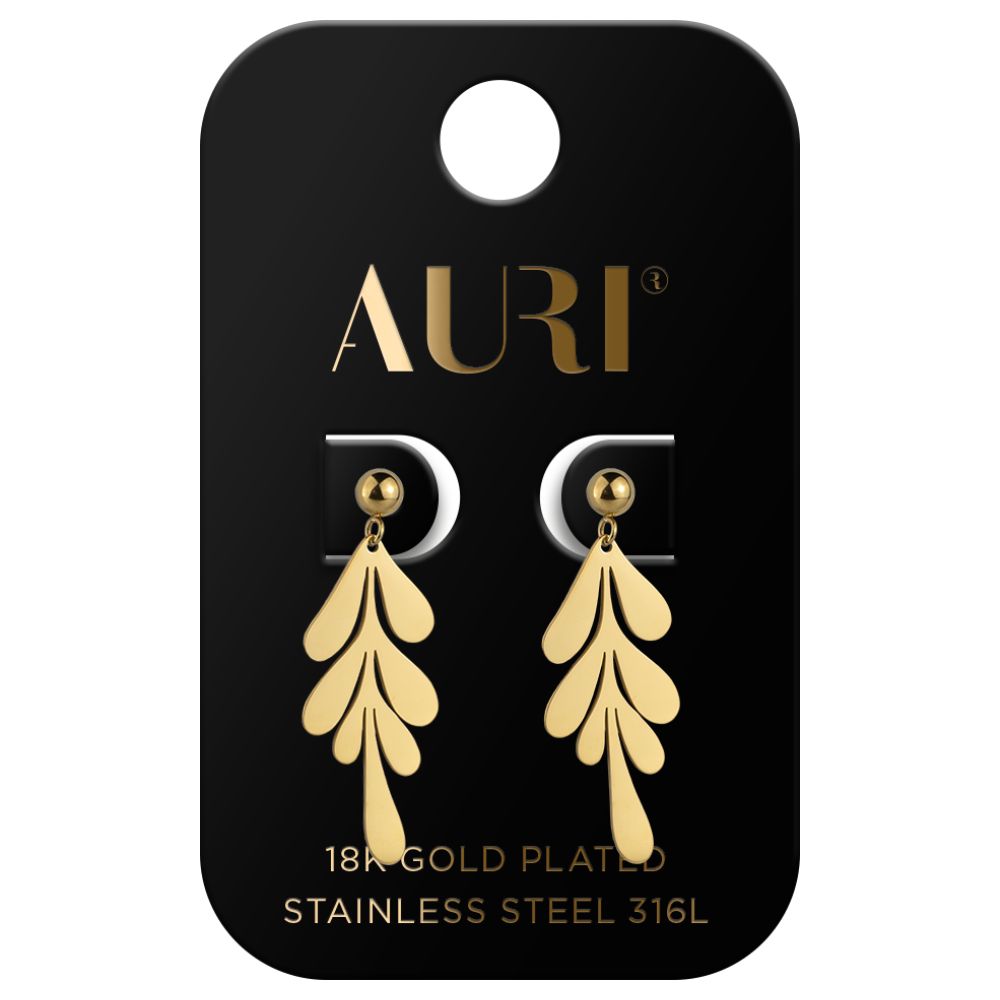 Auri kolczyki listki 2 sztuki